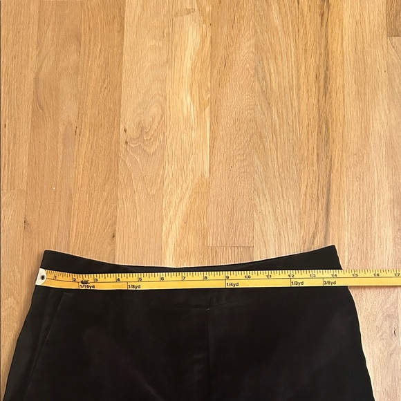 Ann Taylor Velvet Black Pants Pockets Piping Size 4P - Picture 4 of 13